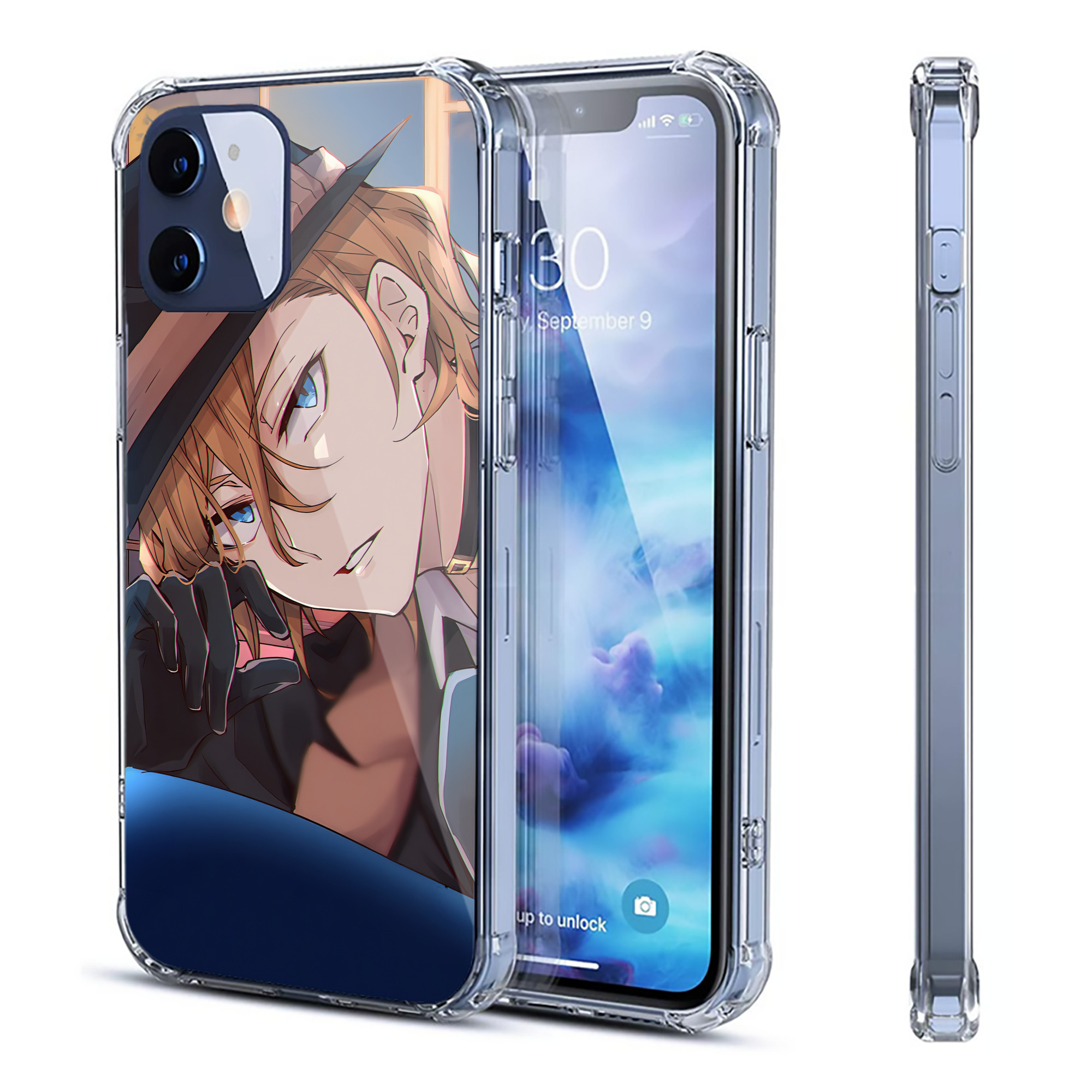 （画像用） 文豪ストレイドッグス Bungo Stray Dogs 【iPhone 12シリーズ対応】透明スマホケース（クリアソフトケース）